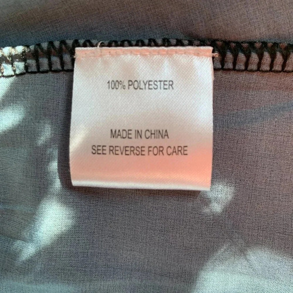 Vicky & Lucas V-Neck Loose Fit Maxi Dress Asymmetrical Sheer Hemline Pockets - Picture 7 of 14